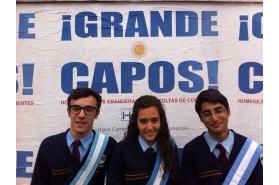 ¡Grande Capos! Reconocimiento de la Provincia a los abanderados y escoltas